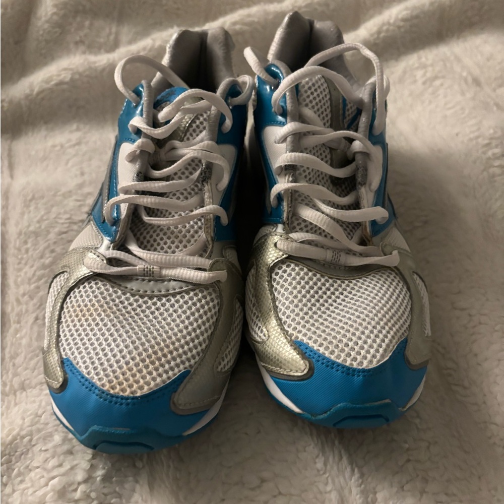 Rebook running shoes Womens Size 9.5 athletic sneakers white turquoise‎